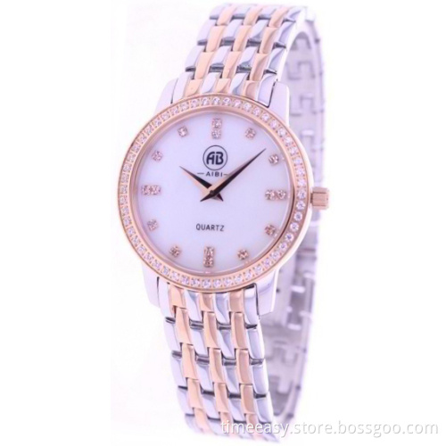 Rose Gold Cute Lady Size Women Quartz Watches